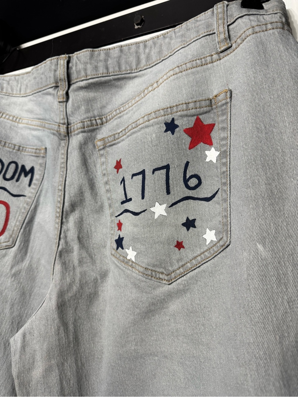 FREEDOM 250 Custom Light Wash Jeans with Back Pocket Accents - Picture 7 of 14